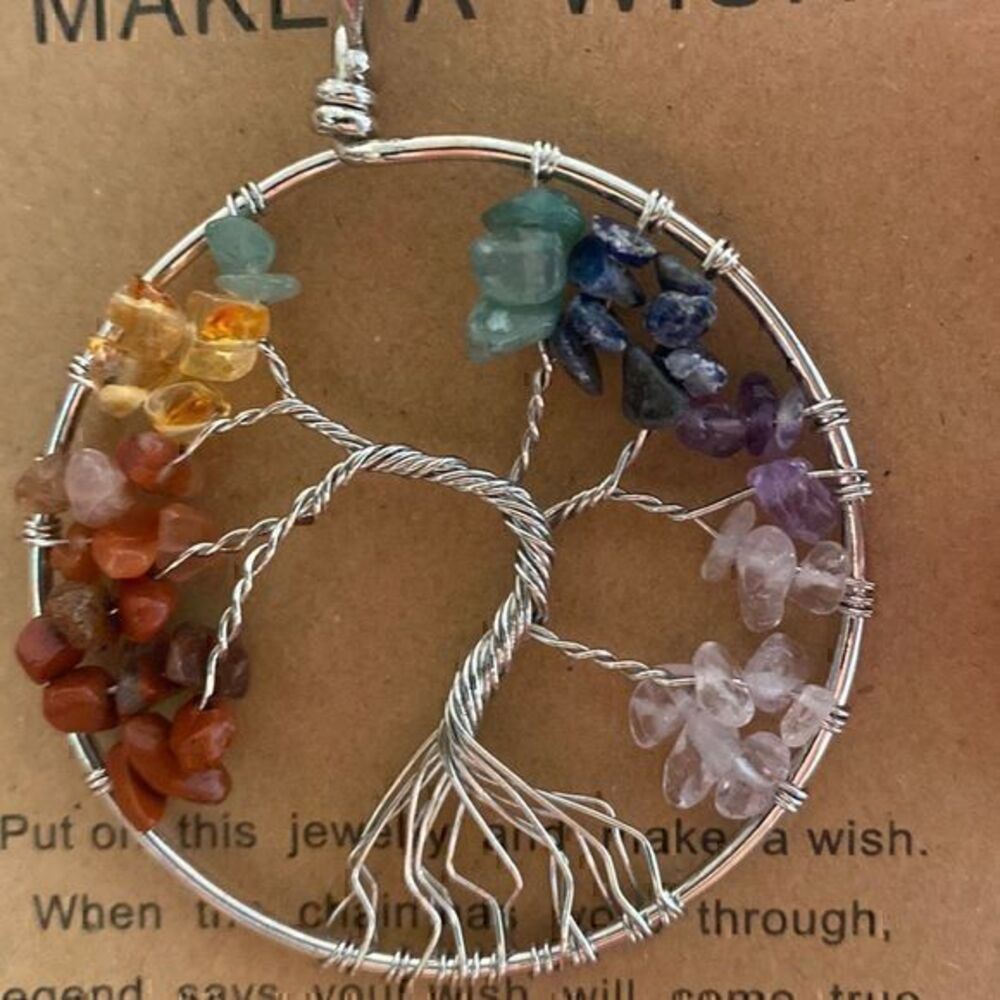 7 Chakras Tree Of Life Pendant Necklace​